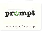 Word visual for prompt