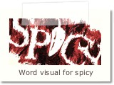 Word visual for spicy