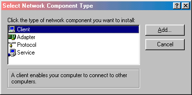 Component Types Window