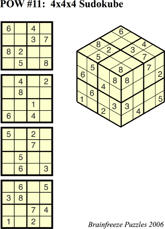 Sudoku 4x4 - Fácil 